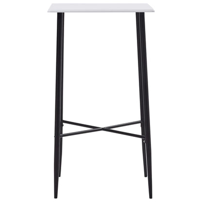 Tavolo da Bar Bianco 60x60x111 cm in MDF