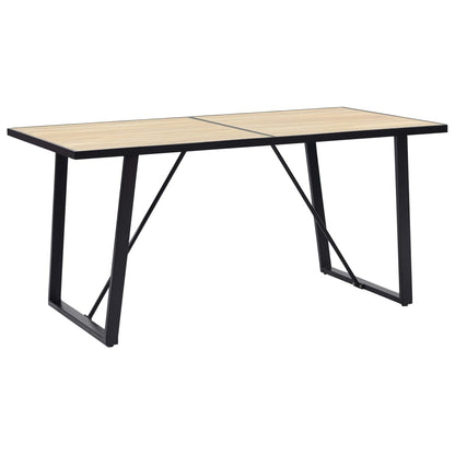 Tavolo da Pranzo Rovere 160x80x75 cm in MDF