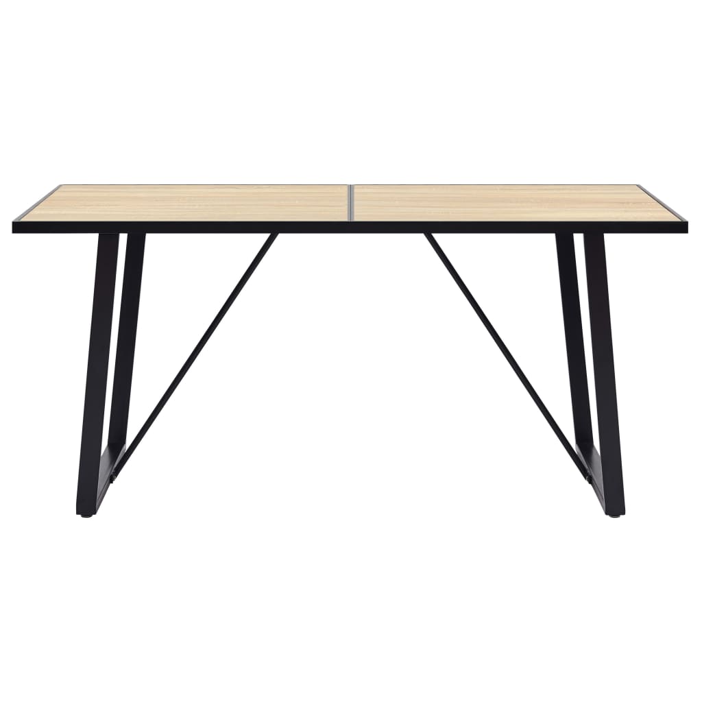 Tavolo da Pranzo Rovere 160x80x75 cm in MDF