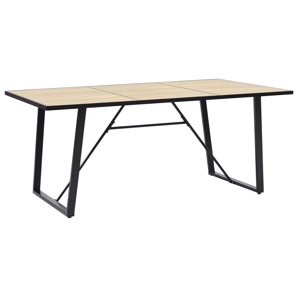 Tavolo da Pranzo Rovere 200x100x75 cm in MDF