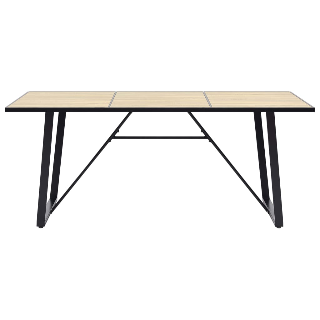 Tavolo da Pranzo Rovere 200x100x75 cm in MDF