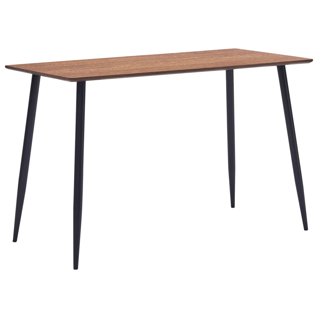 Tavolo da Pranzo Marrone 120x60x75 cm in MDF