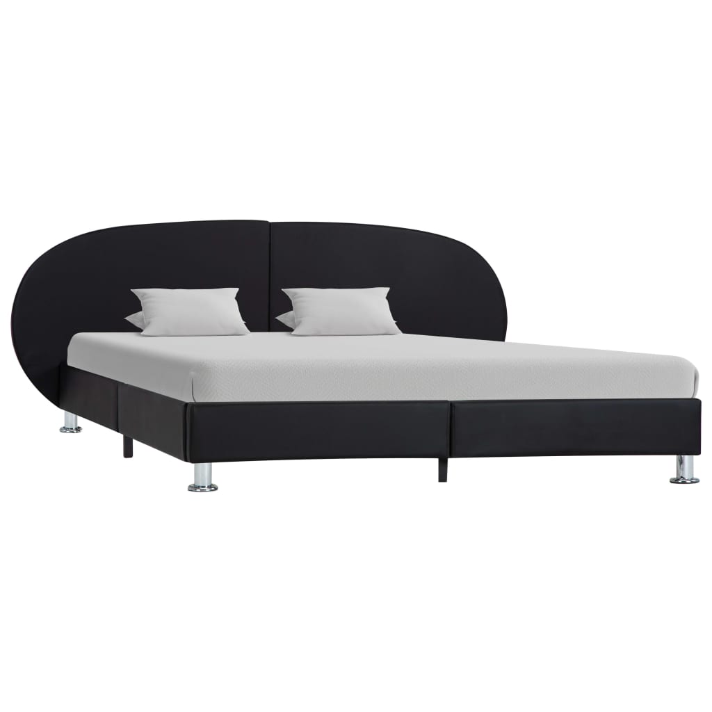 Giroletto Nero in Similpelle 180x200 cm