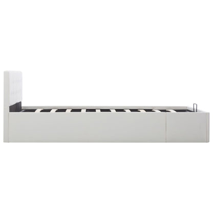 Giroletto con Contenitore Idraulico Bianco Similpelle 140x200cm