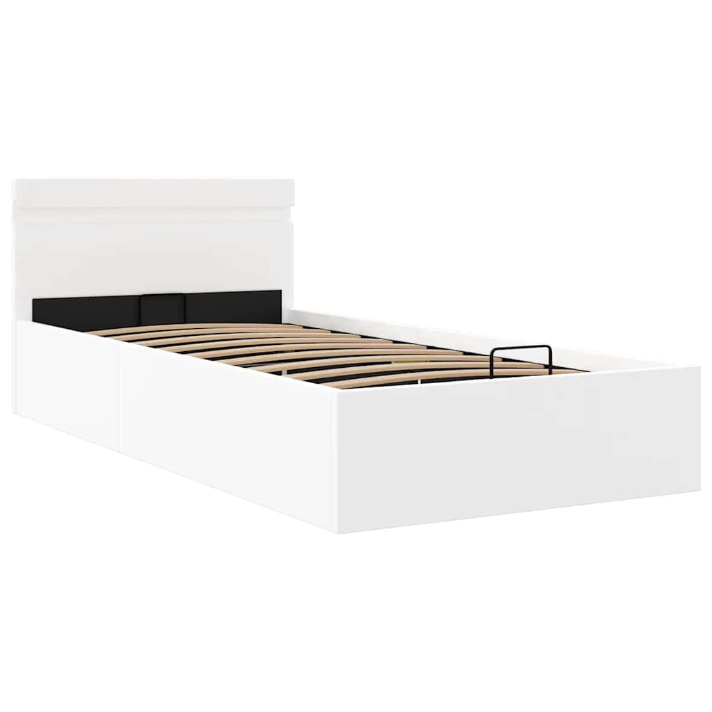 Giroletto Contenitore Idraulico LED Bianco Similpelle 100x200cm