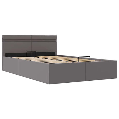 Giroletto Contenitore Idraulico LED Grigio Similpelle 120x200cm