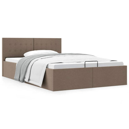Giroletto con Contenitore Grigio Talpa in Tessuto 140x200 cm