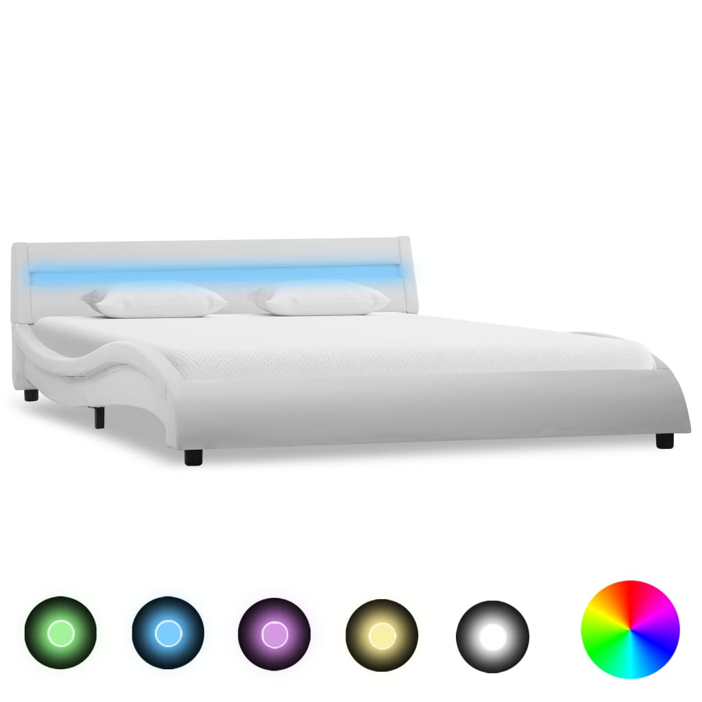 Giroletto con LED Bianco in Similpelle 140x200 cm