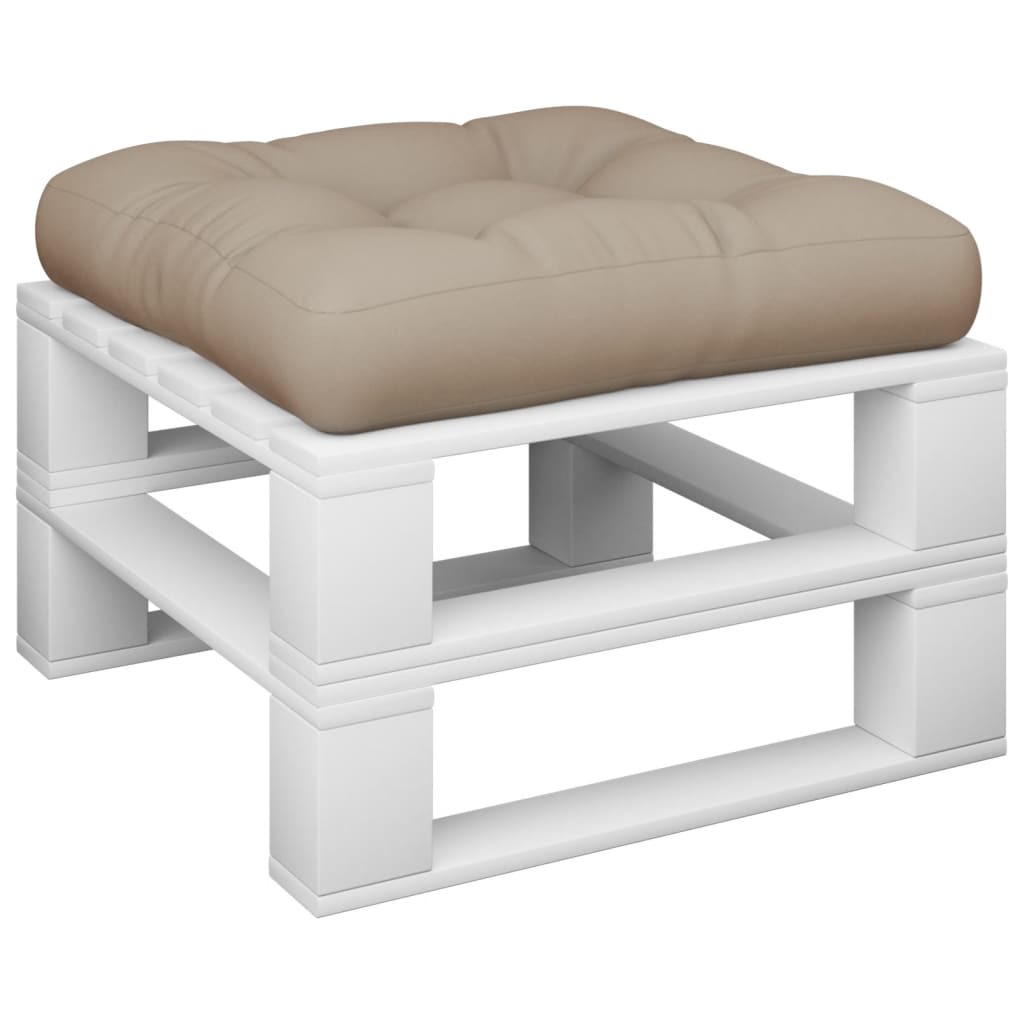 Cuscino per Pallet Tortora 60x61,5x10 cm in Tessuto