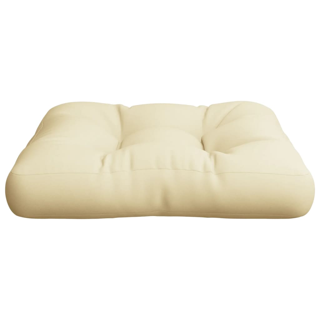 Cuscino per Pallet Crema 60x61,5x10 cm in Tessuto