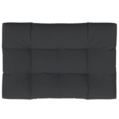 Cuscino per Pallet Nero 120x80x12 cm in Tessuto