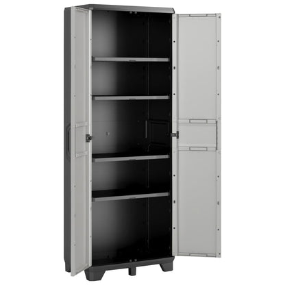 Keter Armadietto con Scaffali Gear Nero e Grigio 182 cm