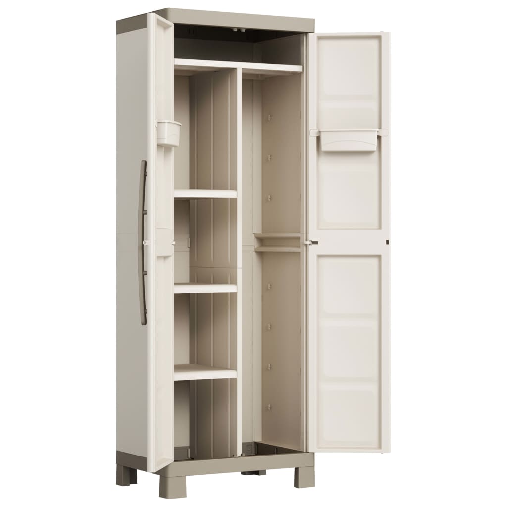 Keter Armadietto Multiuso Excellence Beige e Talpa 182 cm