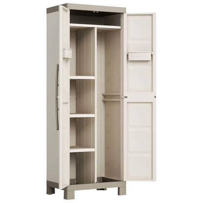 Keter Armadietto Multiuso Excellence Beige e Talpa 182 cm