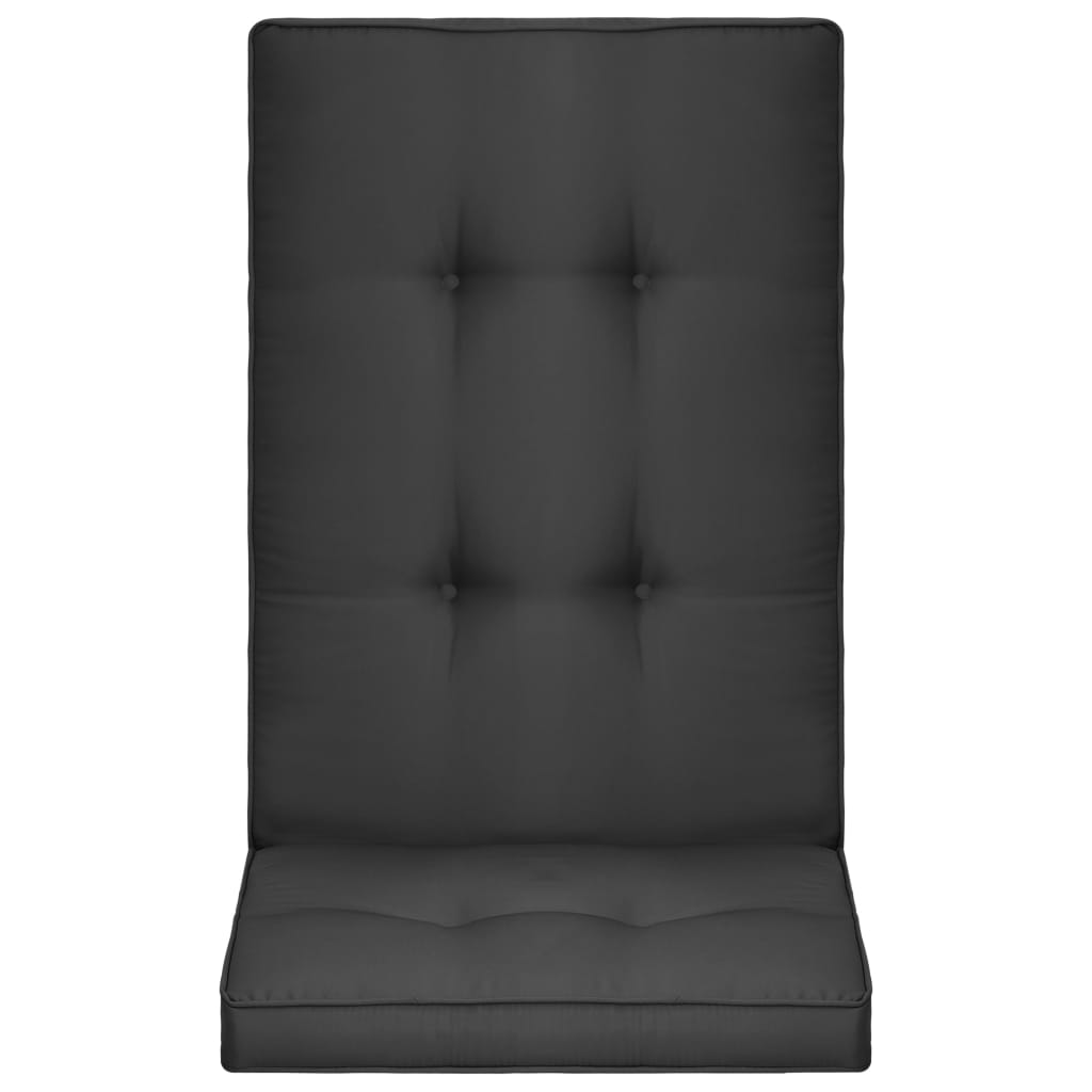 Cuscini per Sedie da Giardino 2 pz Antracite 120x50x5 cm