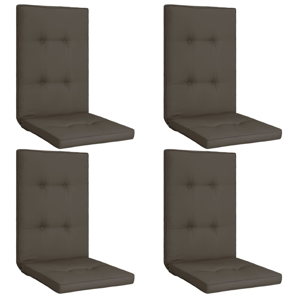 Cuscini per Sedie da Giardino 4 pz Antracite 120x50x5 cm