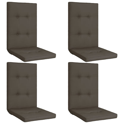 Cuscini per Sedie da Giardino 4 pz Antracite 120x50x5 cm