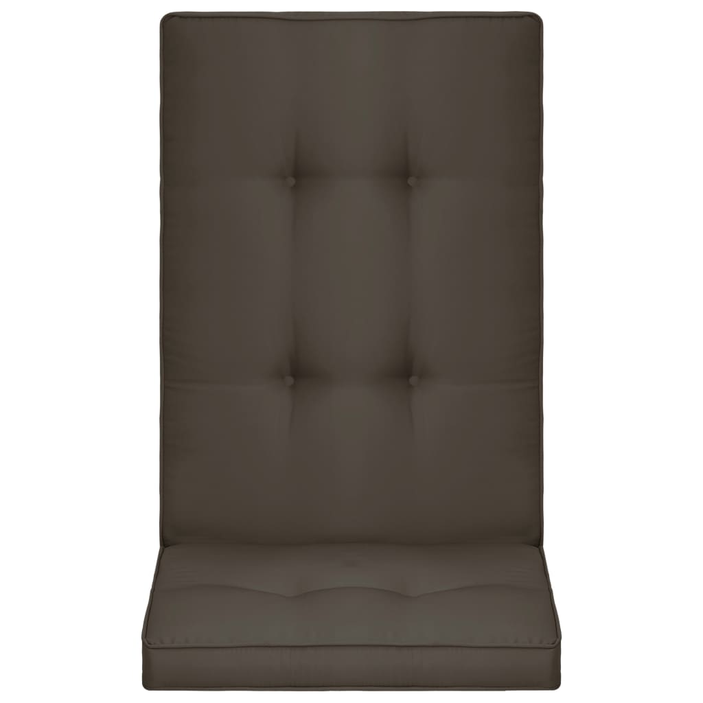 Cuscini per Sedie da Giardino 4 pz Antracite 120x50x5 cm