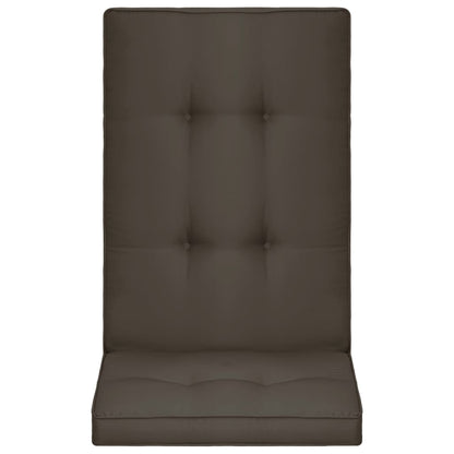 Cuscini per Sedie da Giardino 4 pz Antracite 120x50x5 cm