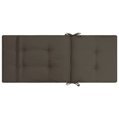 Cuscini per Sedie da Giardino 4 pz Antracite 120x50x5 cm