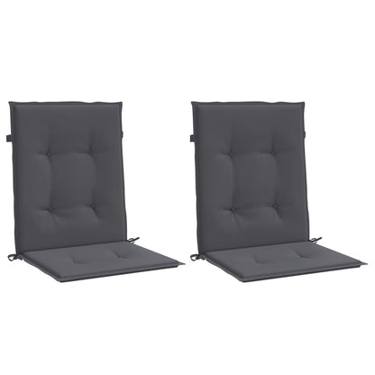 Cuscini per Sedia 2 pz Antracite Tessuto Oxford