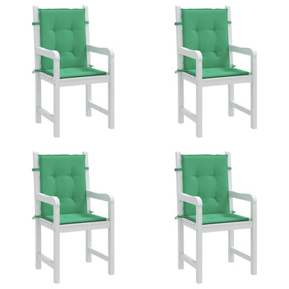 Cuscini per Sedia 4 pz Verdi 100x50x3 cm in Tessuto Oxford