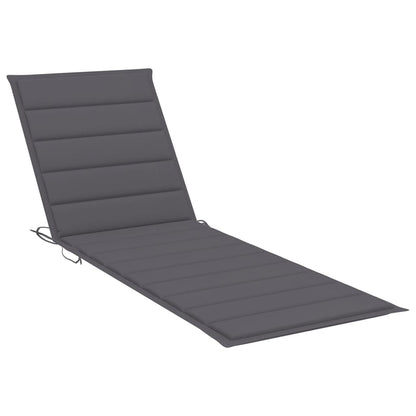 Cuscino per Lettino Prendisole Antracite 190x60x4 cm