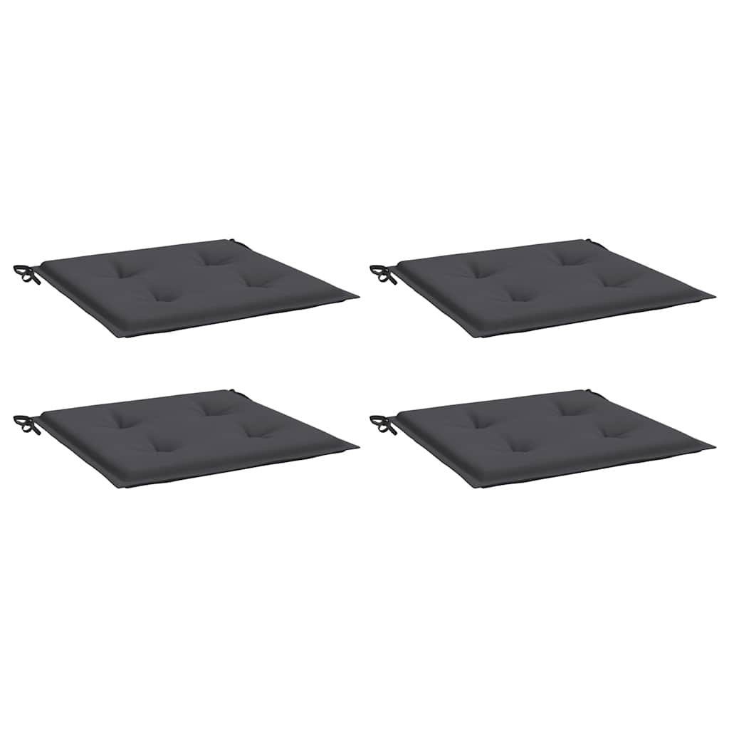 Cuscini per Sedia 4 pz Antracite 40x40x3 cm in Tessuto Oxford