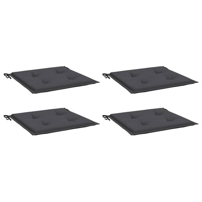 Cuscini per Sedia 4 pz Antracite 40x40x3 cm in Tessuto Oxford