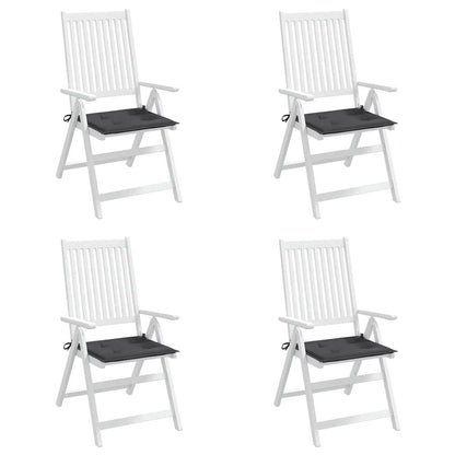 Cuscini per Sedia 4 pz Antracite 40x40x3 cm in Tessuto Oxford
