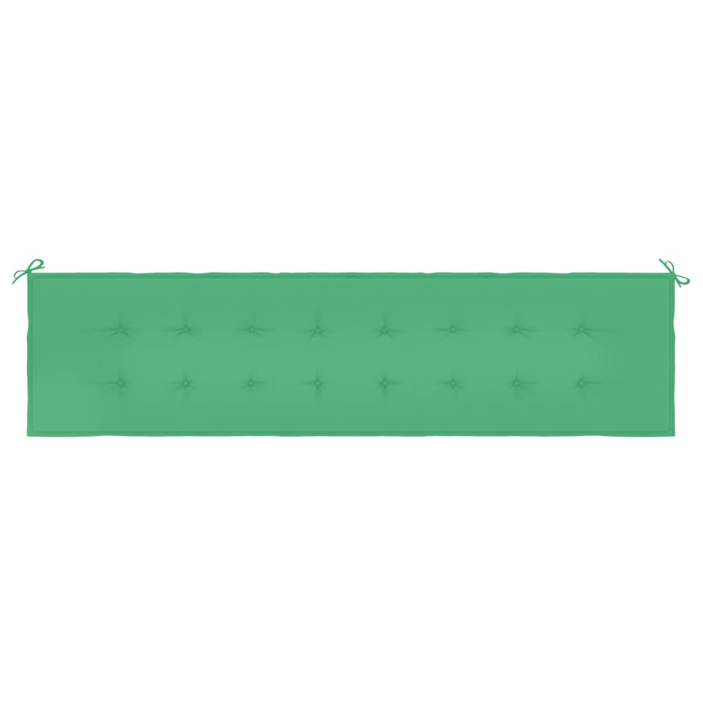 Cuscino per Panca Verde 200x50x3 cm in Tessuto Oxford