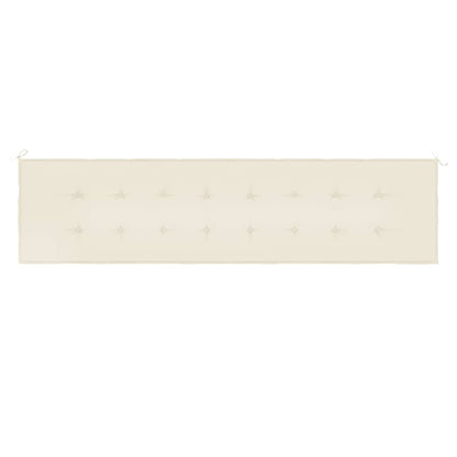 Cuscino per Panca Crema 200x50x3 cm in Tessuto Oxford