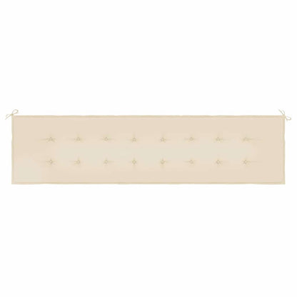 Cuscino per Panca Beige 200x50x3 cm in Tessuto Oxford