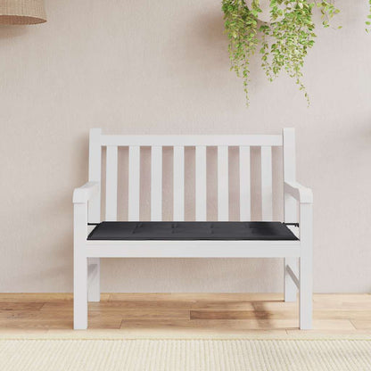 Cuscino per Panca Nero 100x50x3 cm in Tessuto Oxford