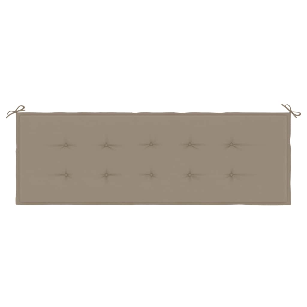 Cuscino per Panca Tortora 150x50x3 cm in Tessuto Oxford