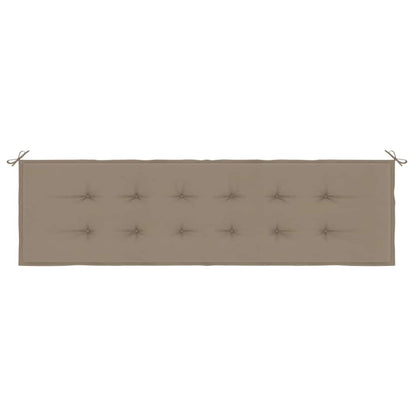 Cuscino per Panca Tortora 180x50x3 cm in Tessuto Oxford