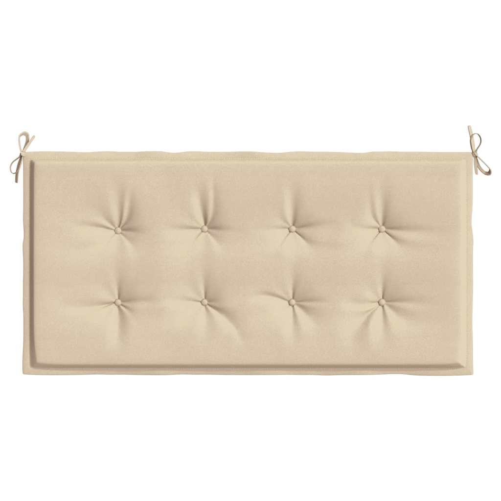 Cuscino per Panca Beige 120x50x3 cm in Tessuto Oxford
