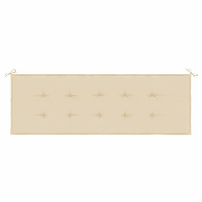 Cuscino per Panca Beige 150x50x3 cm in Tessuto Oxford