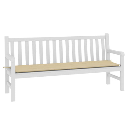 Cuscino per Panca Beige 180x50x3 cm in Tessuto Oxford