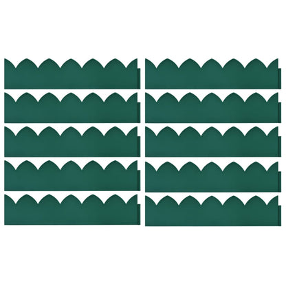 Bordature per Prato 10 pz Verdi 65x15 cm in PP
