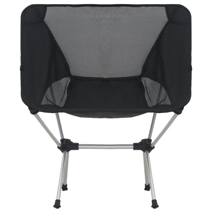 Sedie Pieghevoli da Campeggio e Borsa 2pz 54x50x65cm Alluminio