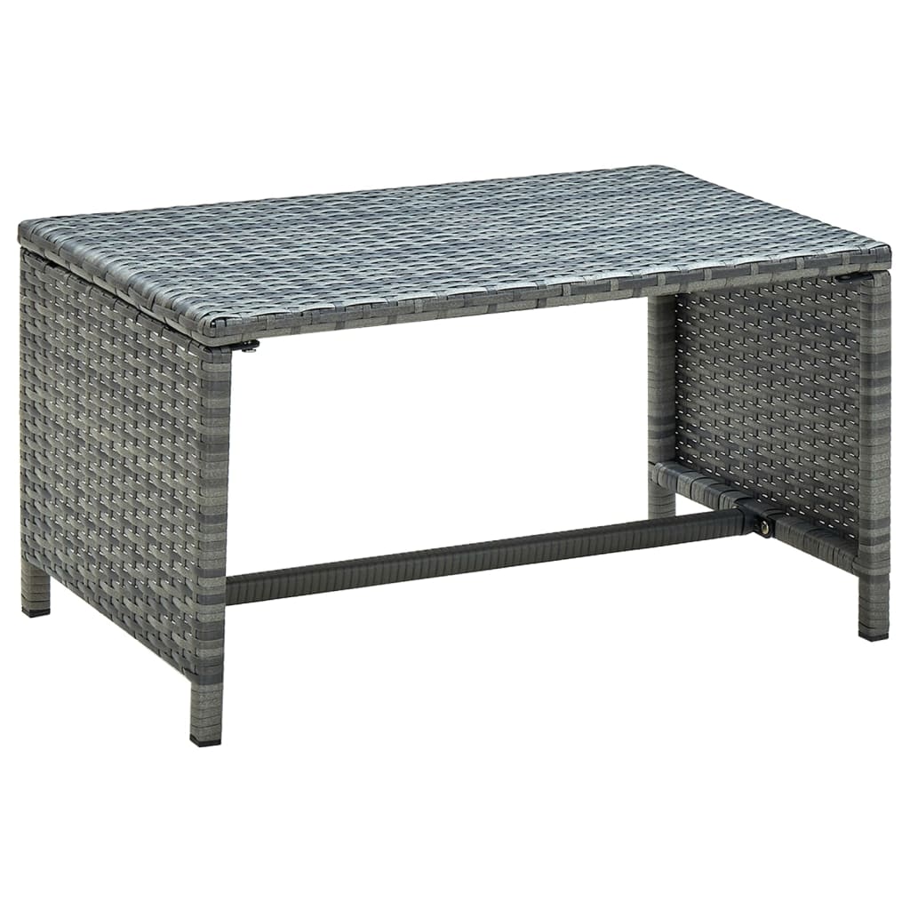 Tavolino da CaffÃ¨ Antracite 70x40x38 cm in Polyrattan