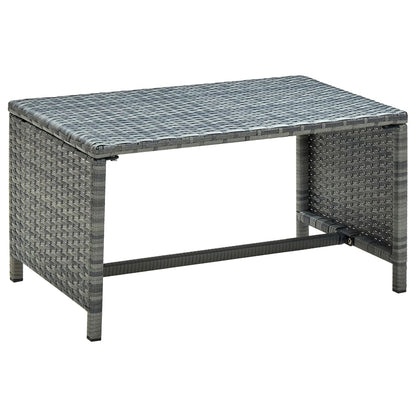 Tavolino da CaffÃ¨ Antracite 70x40x38 cm in Polyrattan