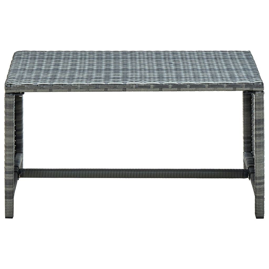 Tavolino da CaffÃ¨ Antracite 70x40x38 cm in Polyrattan