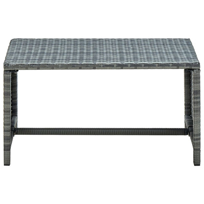 Tavolino da CaffÃ¨ Antracite 70x40x38 cm in Polyrattan