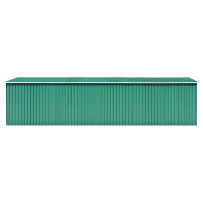 Capanno da Giardino Verde 257x779x181cm in Acciaio Zincato