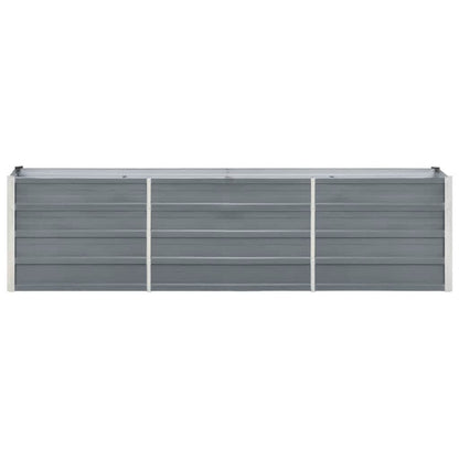 Letto Rialzato in Acciaio Zincato 240x40x45 cm Grigio