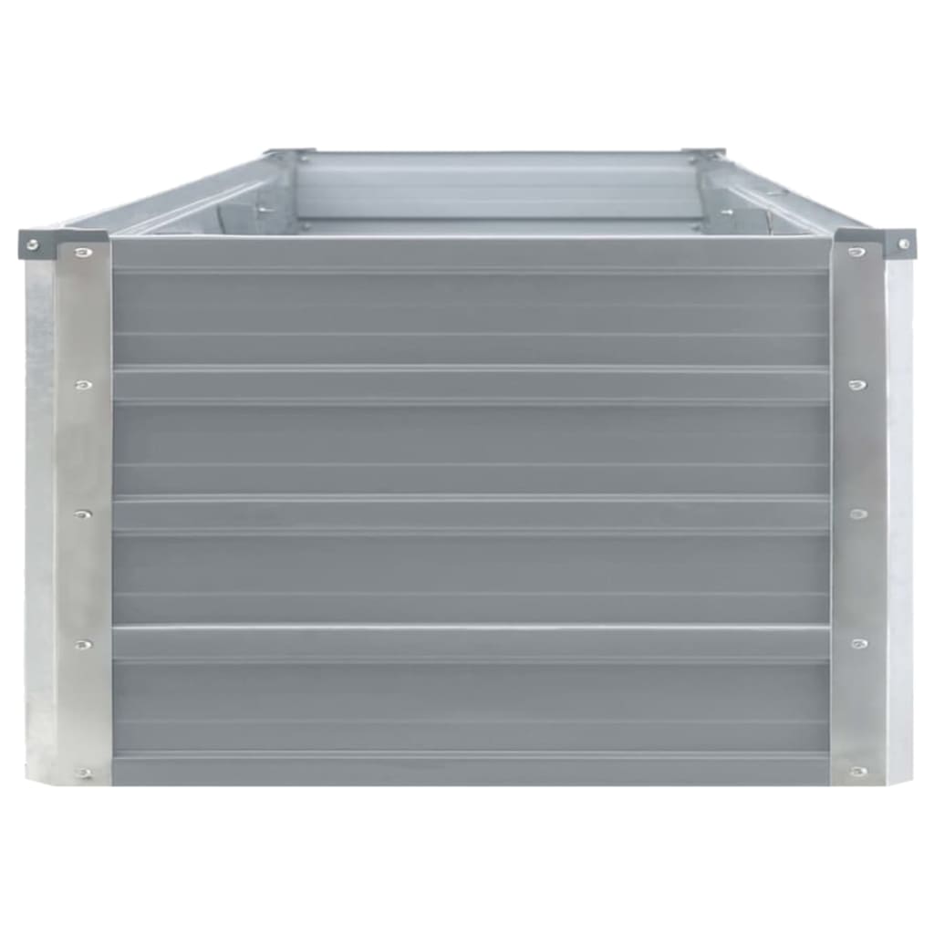Letto Rialzato in Acciaio Zincato 320x40x45 cm Grigio
