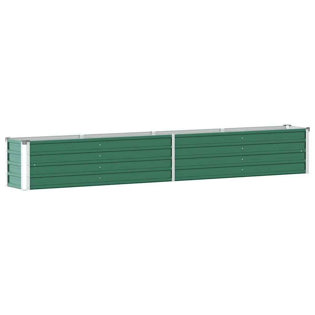 Letto Rialzato in Acciaio Zincato 320x40x45 cm Verde