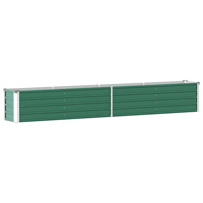 Letto Rialzato in Acciaio Zincato 320x40x45 cm Verde